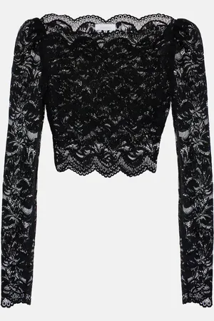 Paco rabanne Top cropped in pizzo