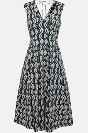 Max Mara Abito midi Ovidio in misto cotone