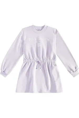 Dolce & Gabbana Abito in jersey di cotone con logo