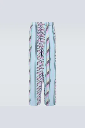 Balenciaga Pantaloni sportivi in pile con stampa