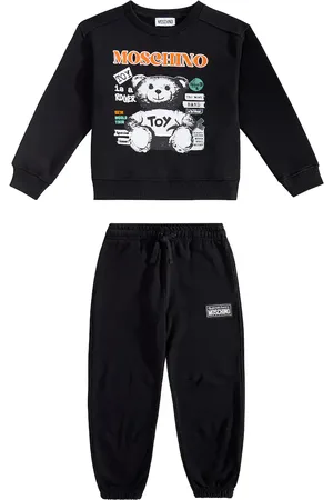 Moschino Felpa e pantaloni sportivi in jersey di cotone