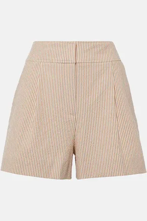 VERONICA BEARD Shorts Haina in seersucker di cotone
