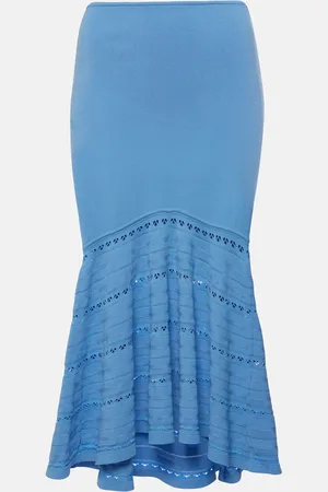 Victoria Beckham Gonna midi in maglia