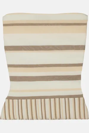 FAITHFULL THE BRAND Top Citara in misto cotone a righe