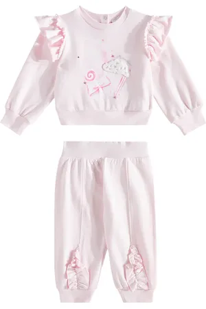 MONNALISA Baby - Pantaloni e felpa in misto cotone