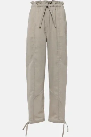 Ganni Pantaloni a gamba larga e vita alta