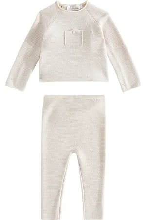 BONPOINT Baby - Felpa e pantaloni in lana e cotone