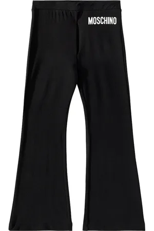 Moschino Pantaloni in misto cotone con logo