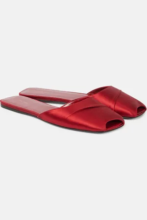 The Row Slippers Milla in raso