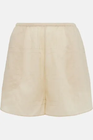Totême Shorts Monogram in misto cotone