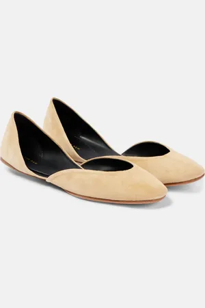 The Row Ballerine Gemma in suede
