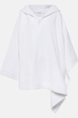 Alaïa Alaïa Felpa cropped in cotone