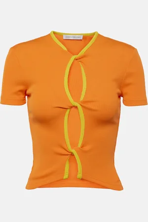 CHRISTOPHER ESBER T-shirt Open Twist in maglia a coste