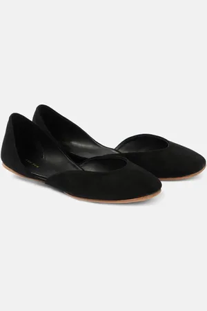 The Row Ballerine Gemma in suede