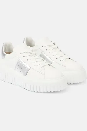 Hogan Sneakers H-Stripes in pelle con platform