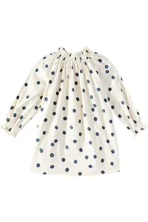 BONPOINT Abito Fleur in cotone arricciato