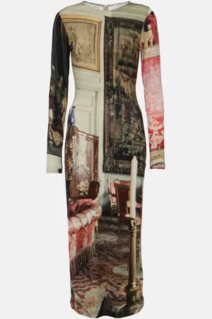 Vivienne Westwood Abito midi Boulle con stampa