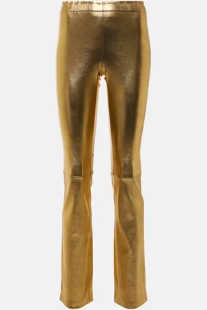 Stouls Pantaloni slim JP Long in pelle metallizzata