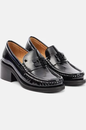 Ganni Pumps mocassino in pelle con logo