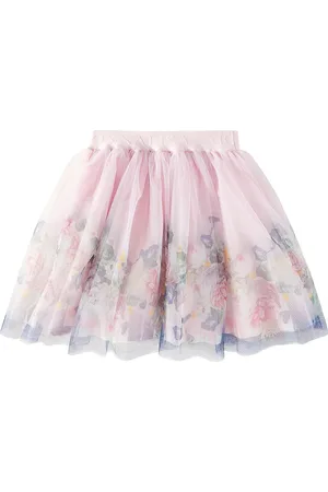 MONNALISA Gonna in tulle con stampa floreale