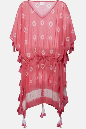 ANNA KOSTUROVA Caftano Sand Dollar in cotone tie-dye