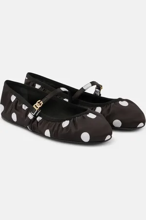 Dolce & Gabbana Ballerine Odette in raso a pois