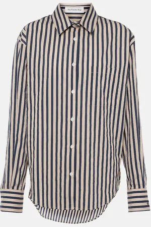 The Frankie Shop Camicia in misto cotone a righe