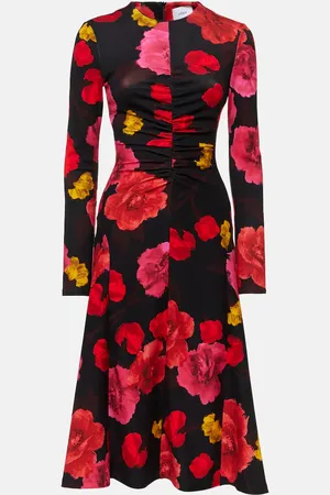 Erdem Abito midi con stampa floreale