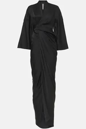 Rick Owens Abito lungo a portafoglio in raso