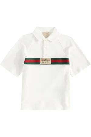 Gucci Polo in piqué di misto cotone