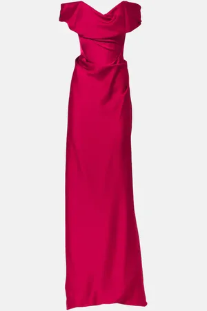 Vivienne Westwood Abito lungo Nova Cocotte con scollo bardot