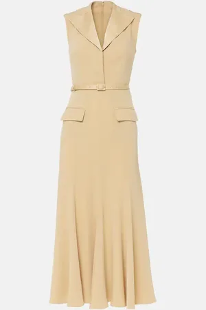 Roland Mouret Abito midi in crêpe di raso
