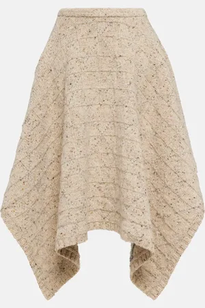 Bottega Veneta Gonna midi asimmetrica in lana