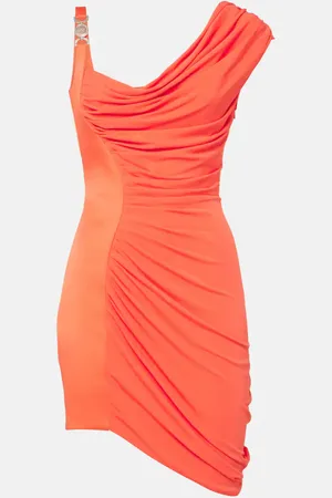 VERSACE Abito corto Medusa ’95 in jersey e raso