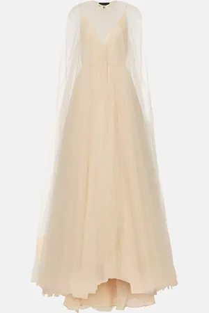 Costarellos Abito lungo Cassandra con tulle