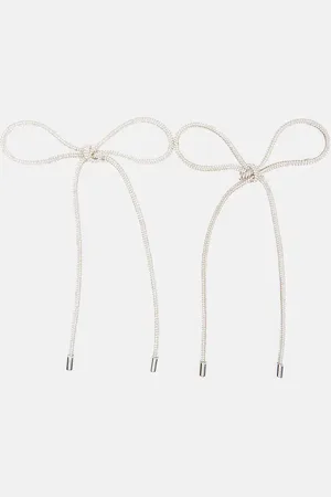 Jennifer Behr Set di 2 spille in corda Ava con fiocco