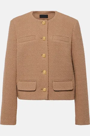NILI LOTAN Giacca cropped Paige in tweed