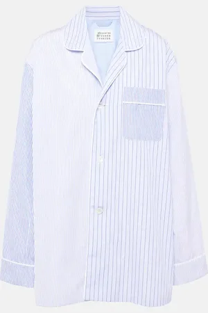 Maison Margiela Camicia oversize in cotone a righe