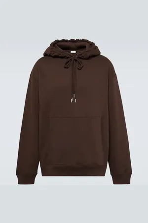DRIES VAN NOTEN Felpa in jersey di cotone con cappuccio
