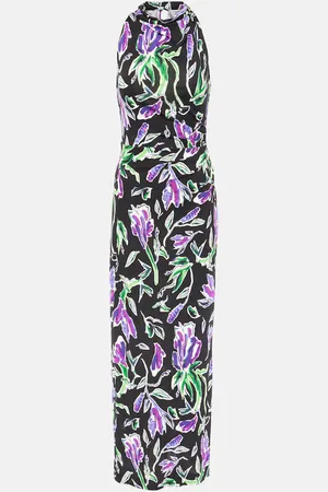 Diane von Furstenberg Abito lungo Libby in jersey