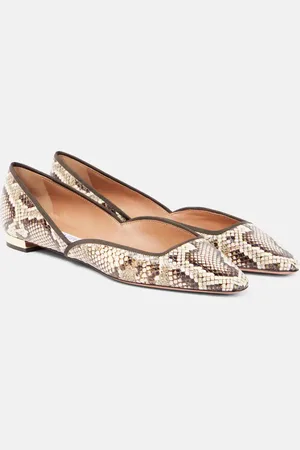 Aquazzura Ballerine Maya Flay in pelle stampata