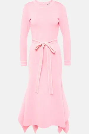 MONIQUE LHUILLIER Abito midi in maglia