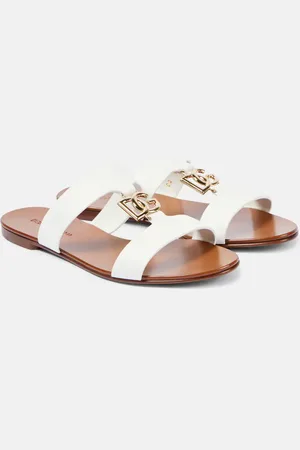 Dolce & Gabbana Sandali in pelle con logo