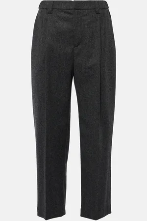 Brunello Cucinelli Pantaloni regular in lana e cashmere