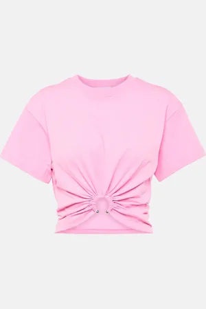 Paco rabanne T-shirt in jersey di cotone