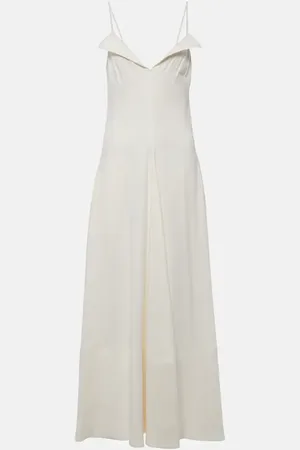 Proenza Schouler Abito midi Ruby in misto lino
