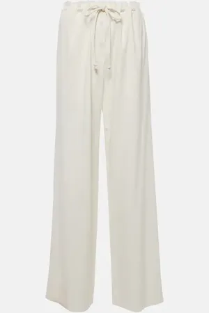 Proenza Schouler Pantaloni a gamba larga in misto lino
