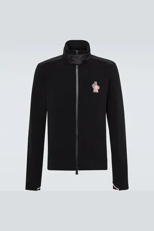 Moncler Cardigan con zip e logo