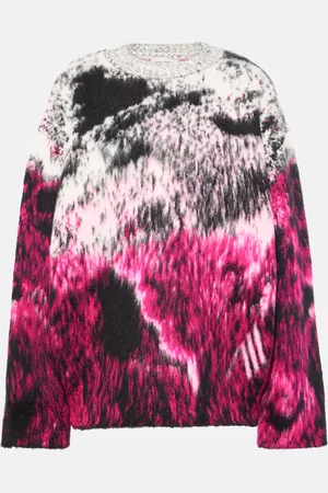 The Attico Pullover oversize in jacquard di misto lana