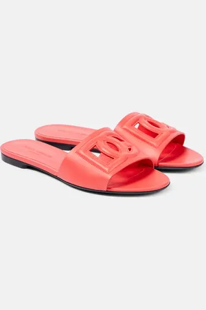 Dolce & Gabbana Sandali in pelle con logo
